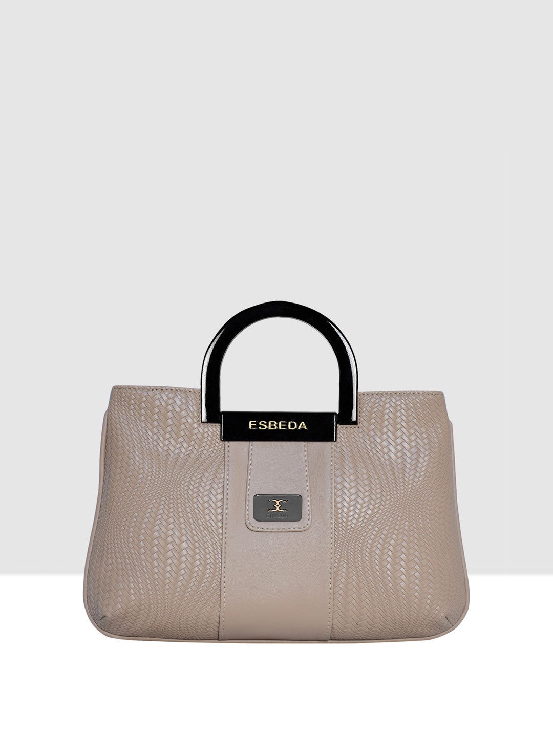 

ESBEDA Textured Structured Acrylic Top Handle Handheld Bag, Beige