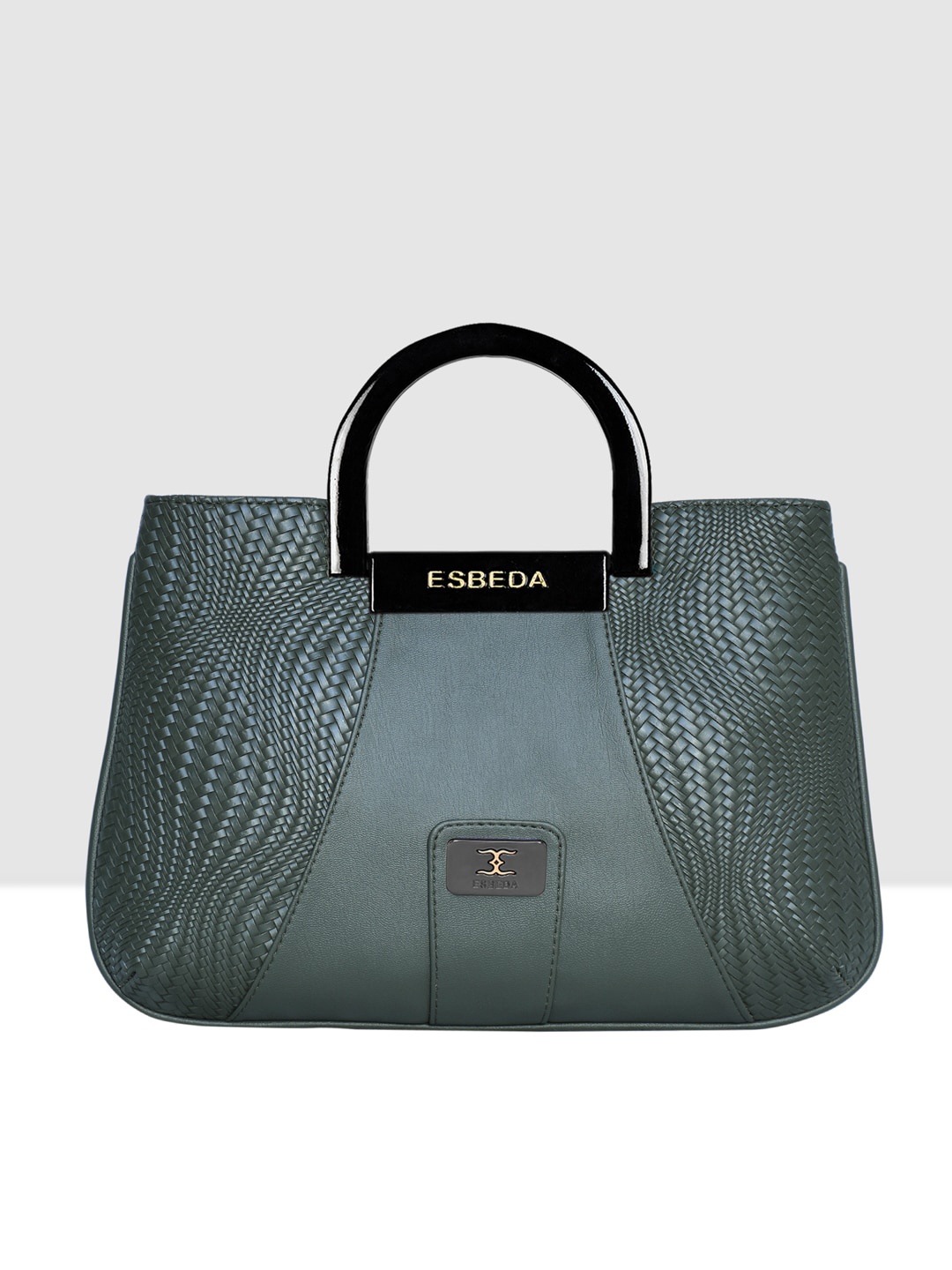 

ESBEDA Textured Structured Acrylic Top Handle Handheld Bag, Olive