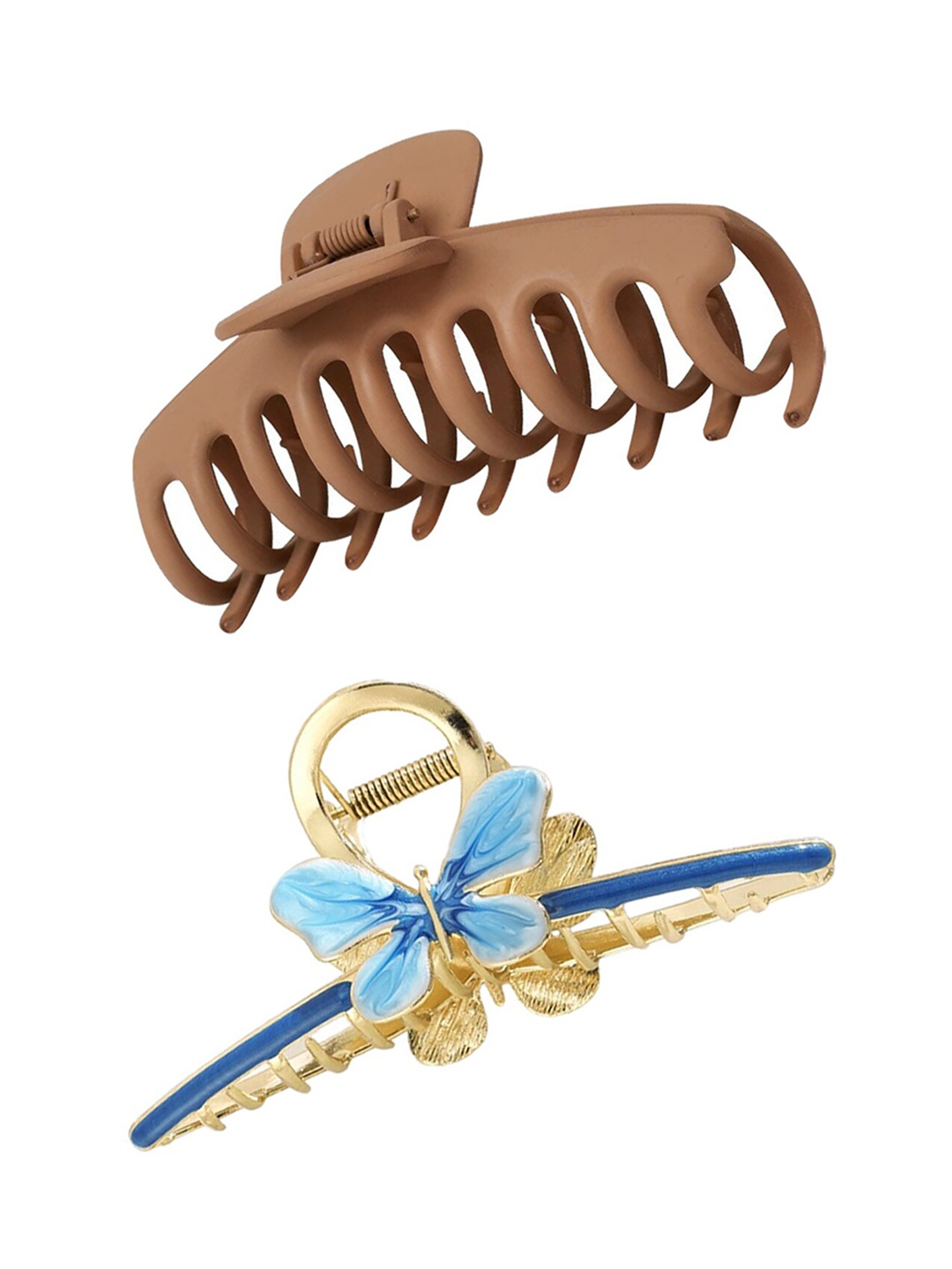 

Xivir Set of 2 Claw Clip, Brown
