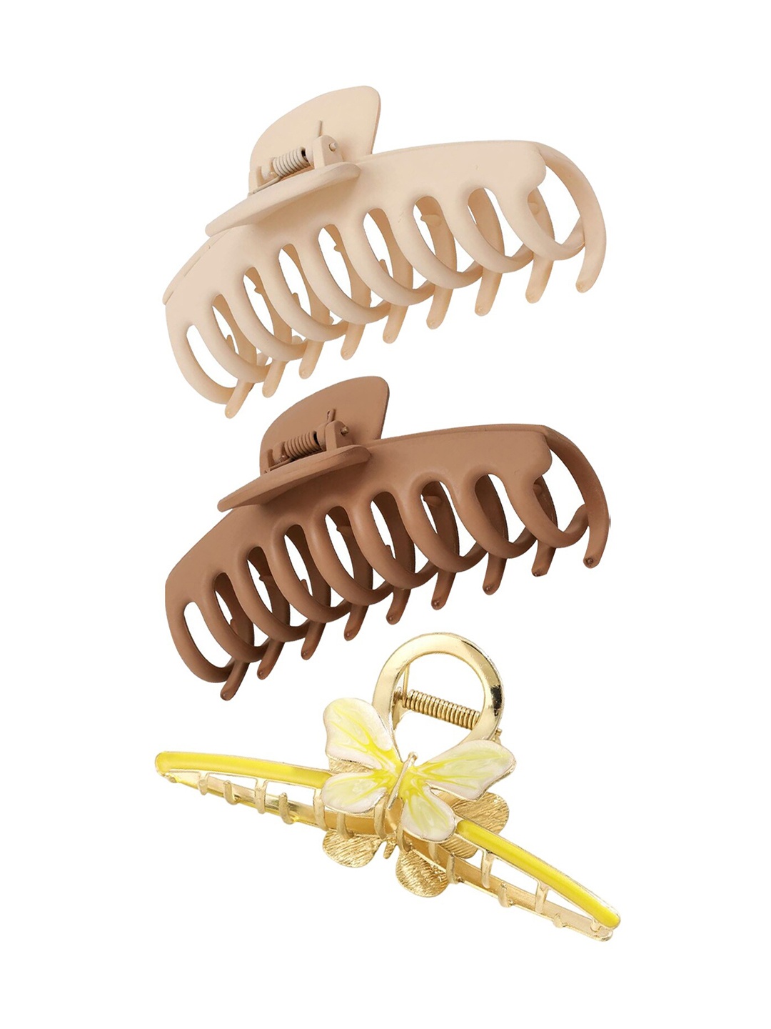 

Xivir Set of 3 Claw Clips, Off white