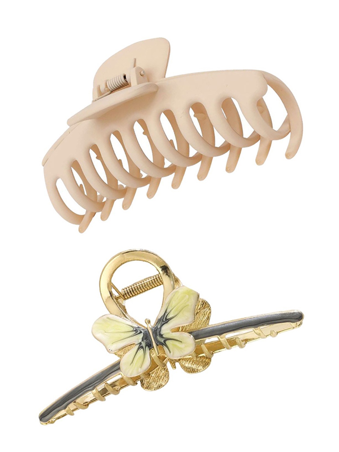

Xivir Set of 2 Claw Clips, Off white