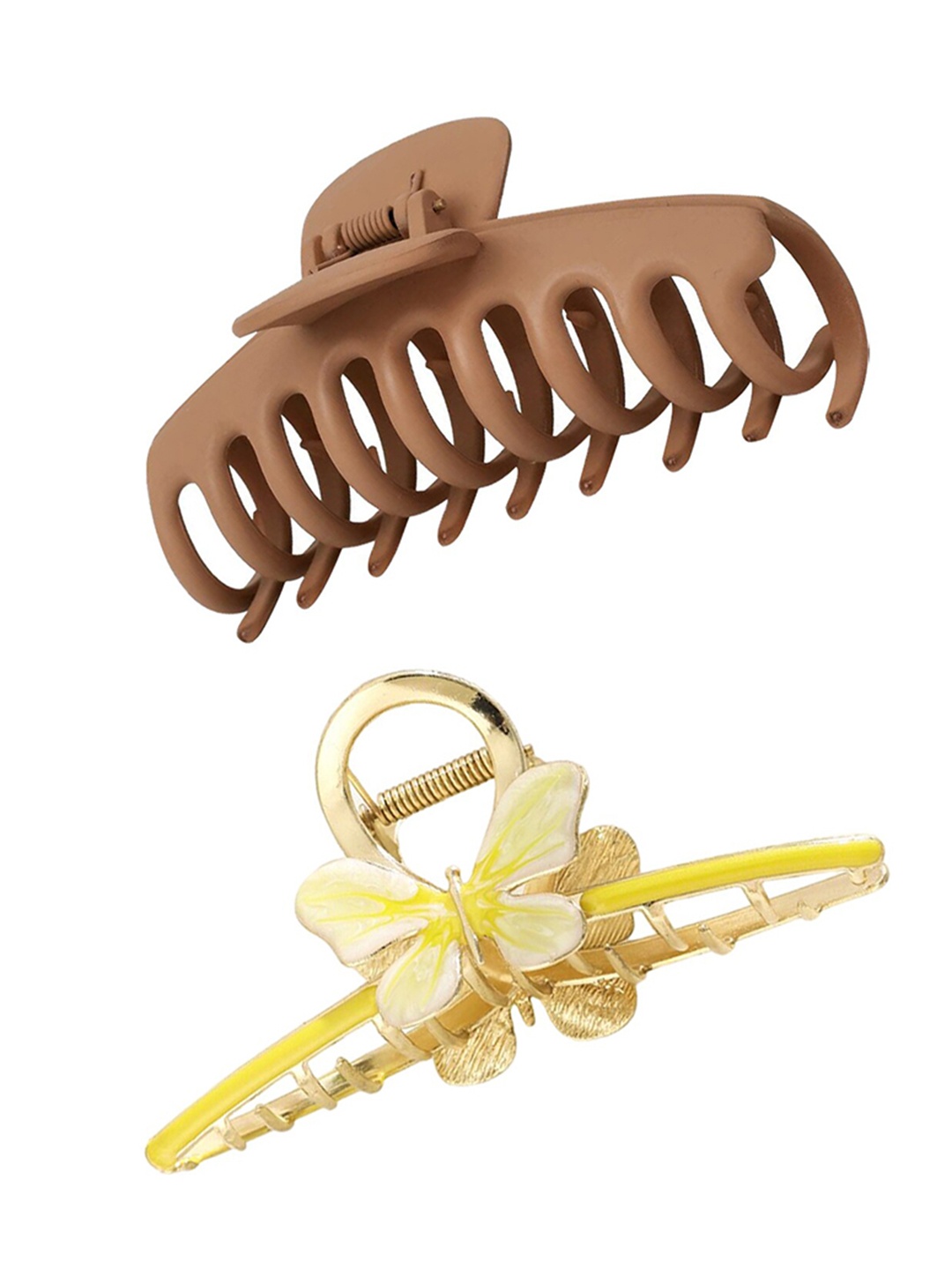 

Xivir Set of 2 Claw Clip, Brown