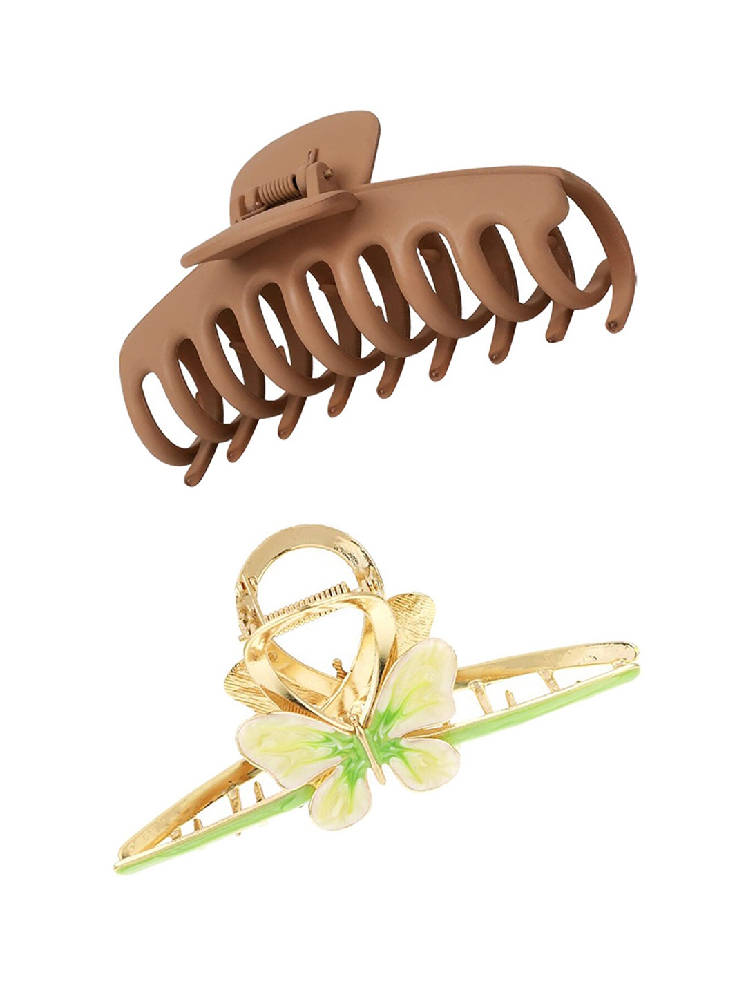 

Xivir Set of 2 Claw Clip, Brown