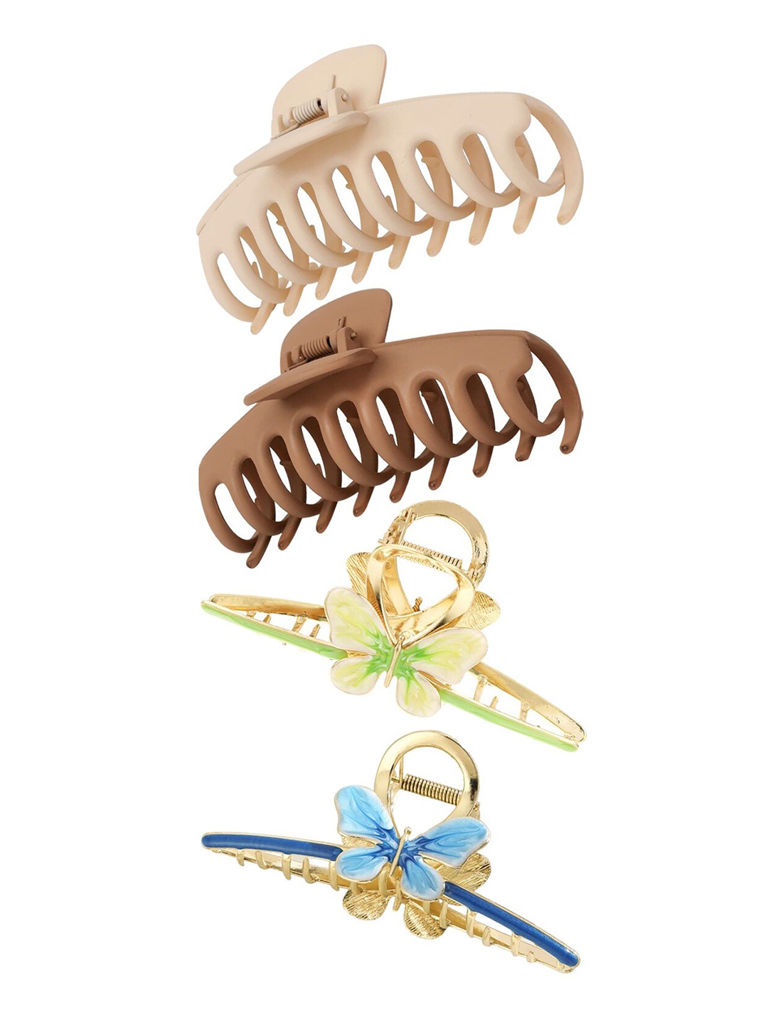 

Xivir Set of 4 Claw Clip, Brown