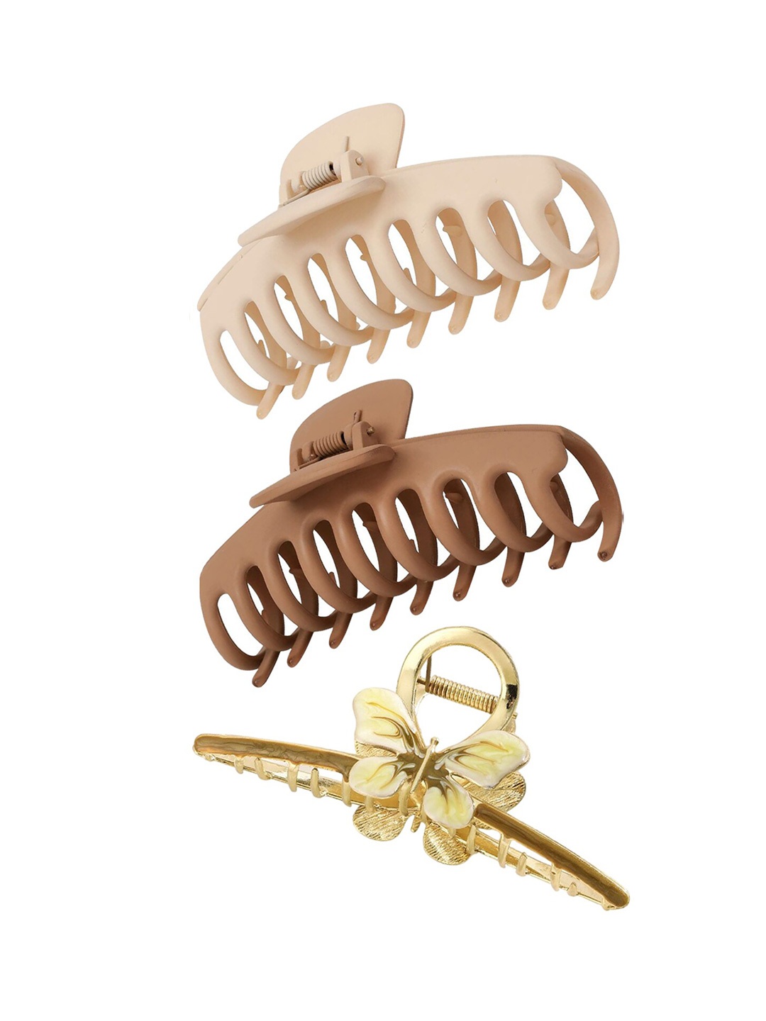 

Xivir Set of 3 Claw Clip, Brown