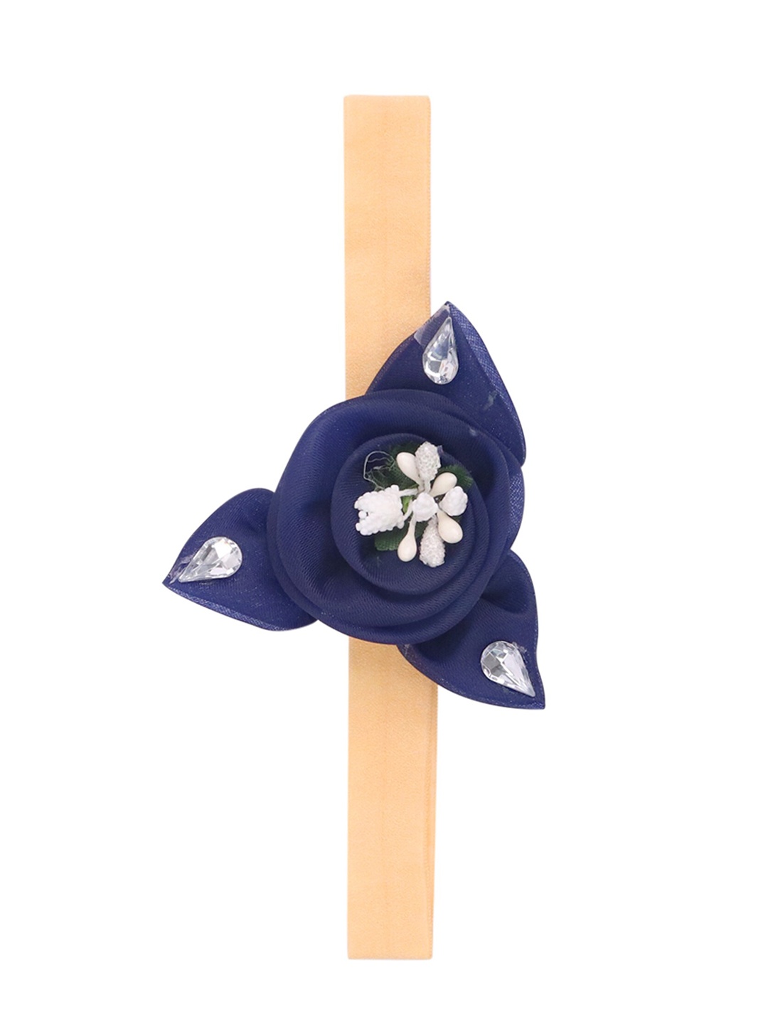 

Xivir Girls Embellished Floral Hairband, Navy blue