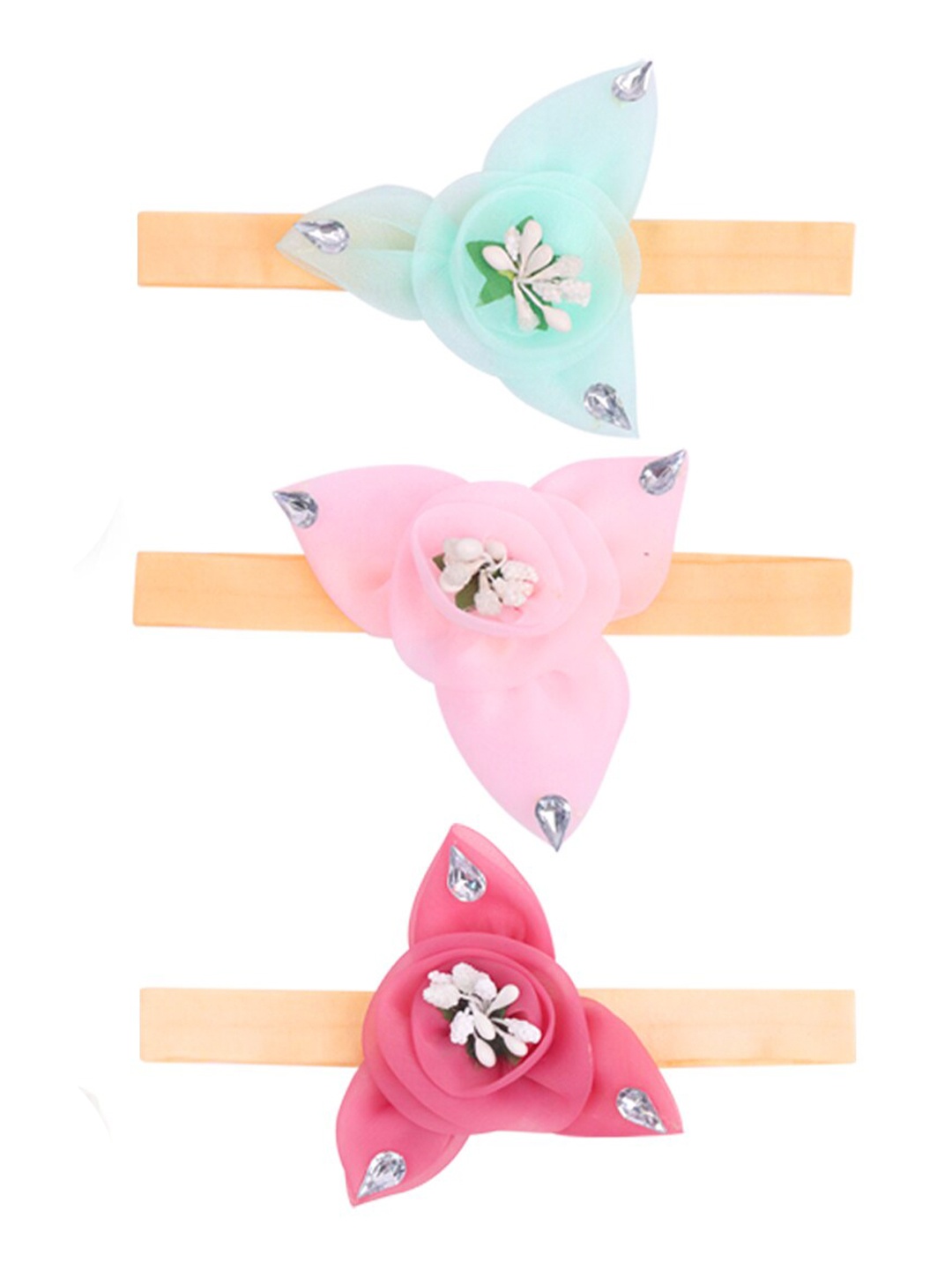 

Xivir Women Set of 3 Embellished Hairband, Assorted
