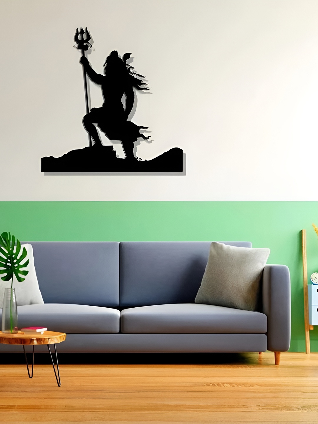 

Artrooms Shiva Metal Wall Art, Black