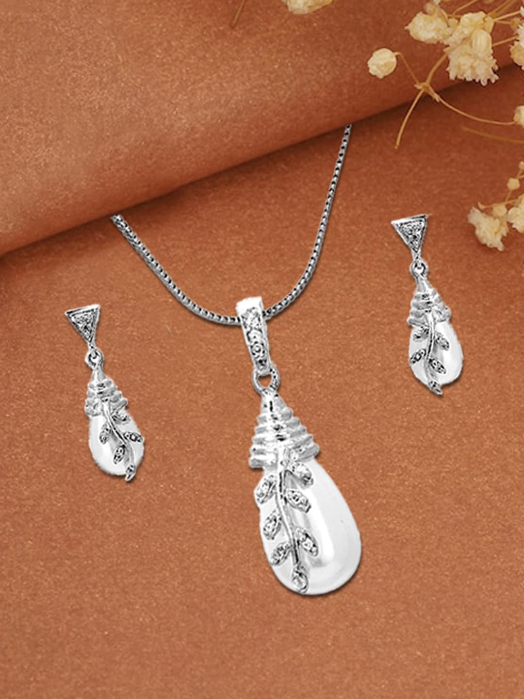 

Adwitiya Collection 24CT Gold-plated Antique Necklace & Earrings