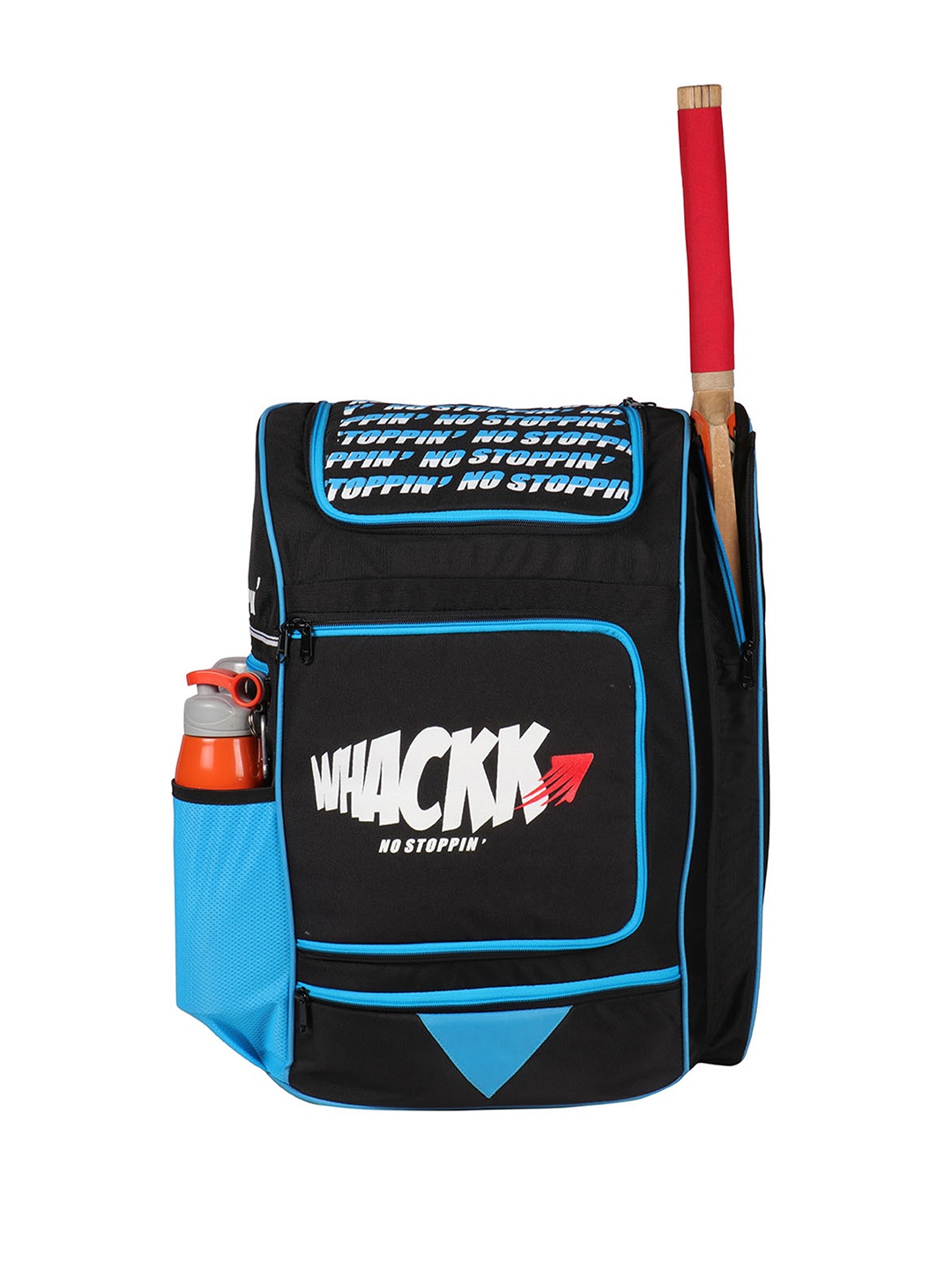 Whackk Unisex Typography Cricket Rucksack, Blue