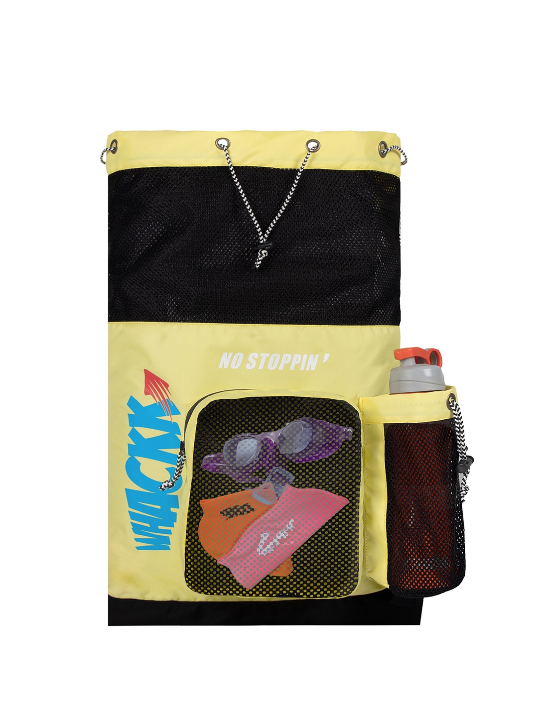 

Whackk Other Prints Swimming Bag Travel Accessory, Yellow