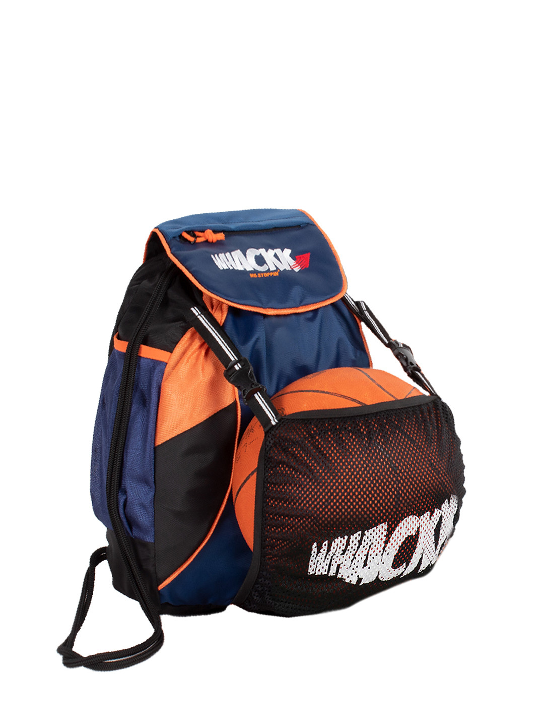 

Whackk Unisex Typography Printed Backpack, Blue