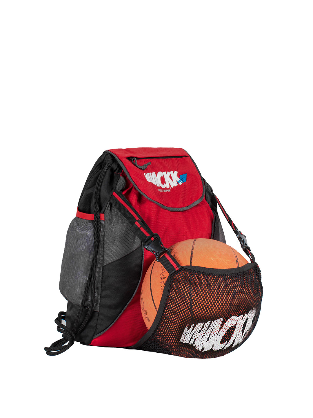 

Whackk Unisex Brand Logo Backpack, Red