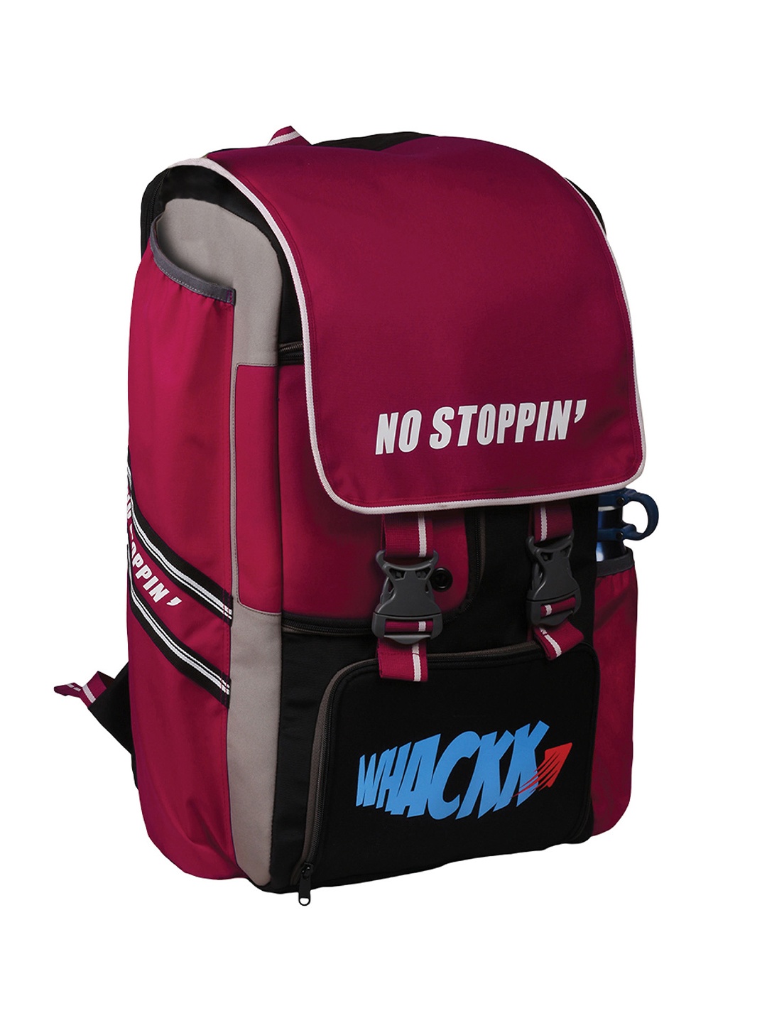 

Whackk Unisex Brand Logo Ergonomic Rucksack with Shoe Pocket, Red
