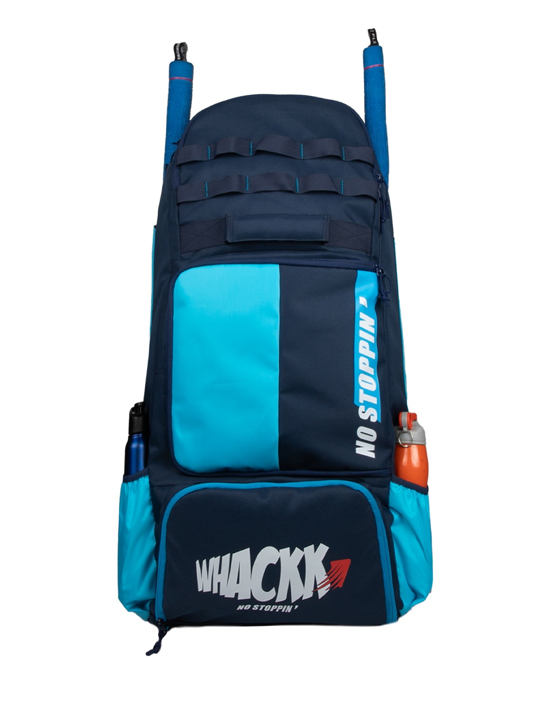 

Whackk Unisex Brand Logo Printed Cricket Rucksack with Shoe Pocket, Navy blue