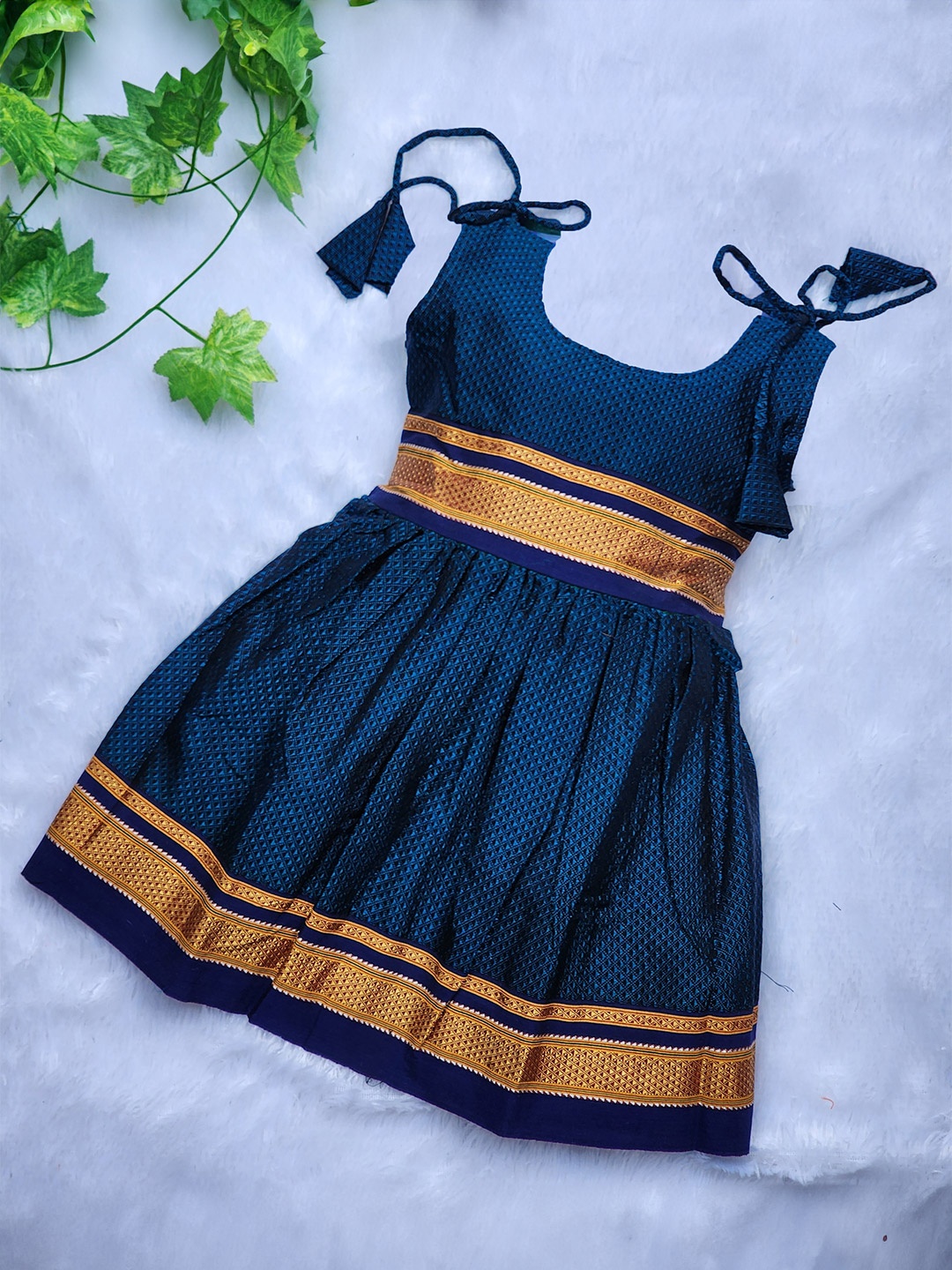 

BAESD Infant Girls Fit & Flared Ethnic Dresses, Blue