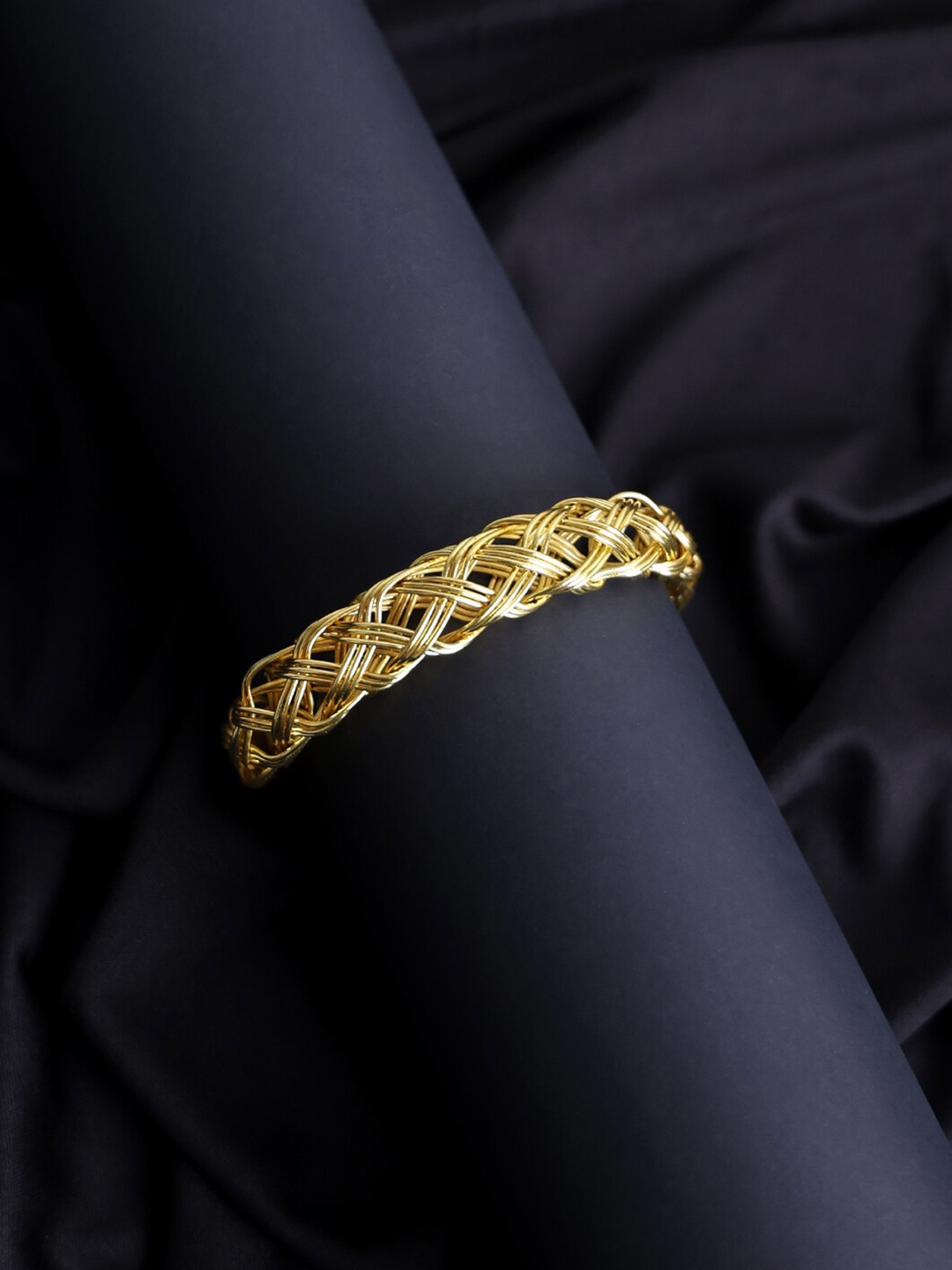 

PANASH Women Gold-Plated Cuff Bracelet