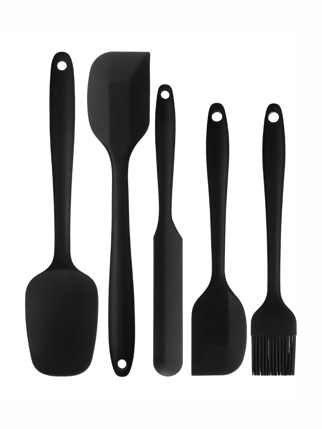 

P-Plus International Black 5 Pieces Non-Stick Spatulas