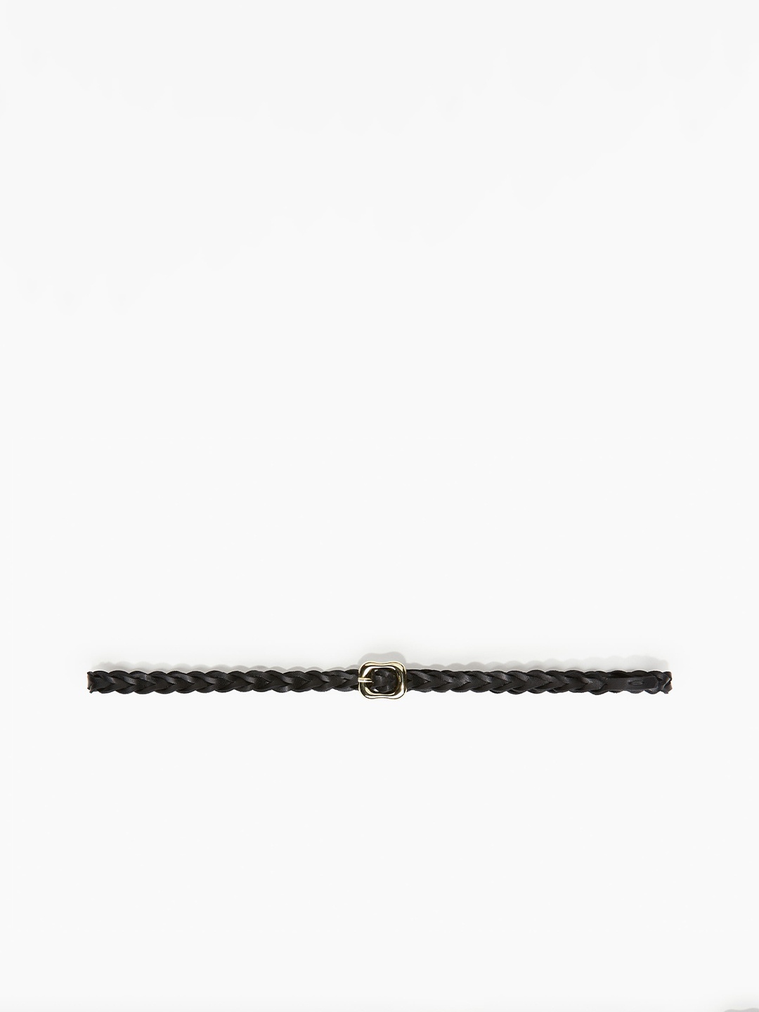 

H&M Women Braided Leather Belt, Black