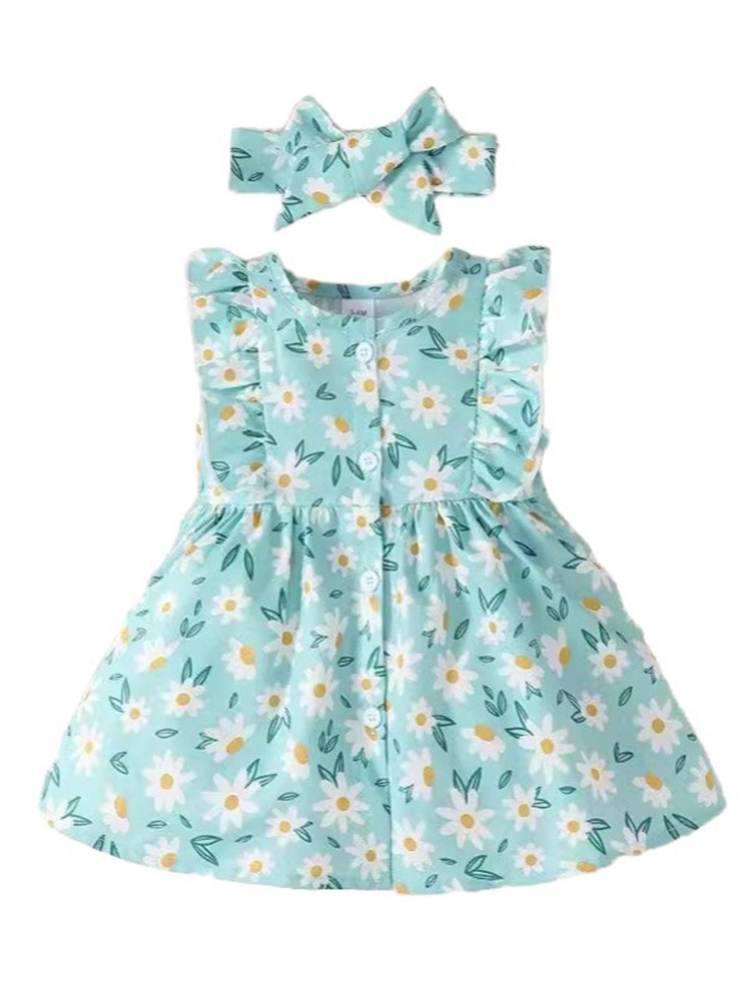 

StyleCast x Revolte Girls Blue & White Floral Print Round Neck Maxi Dress