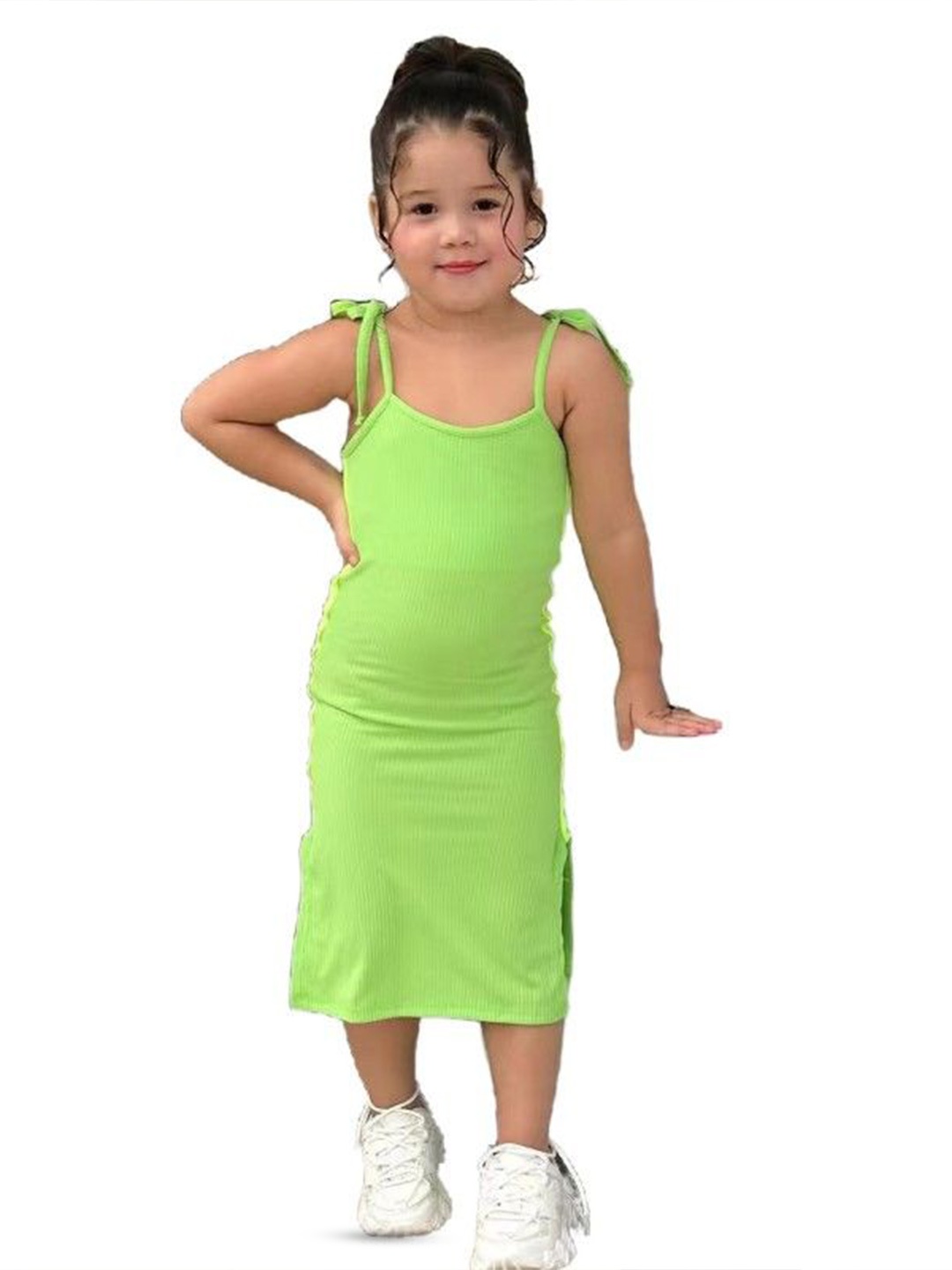 

StyleCast x Revolte Shoulder Straps Bodycon Midi Dress, Green