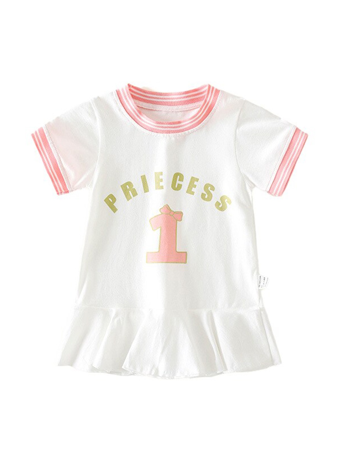 

StyleCast x Revolte Girls Typography Print Cotton T-shirt Dress, Pink
