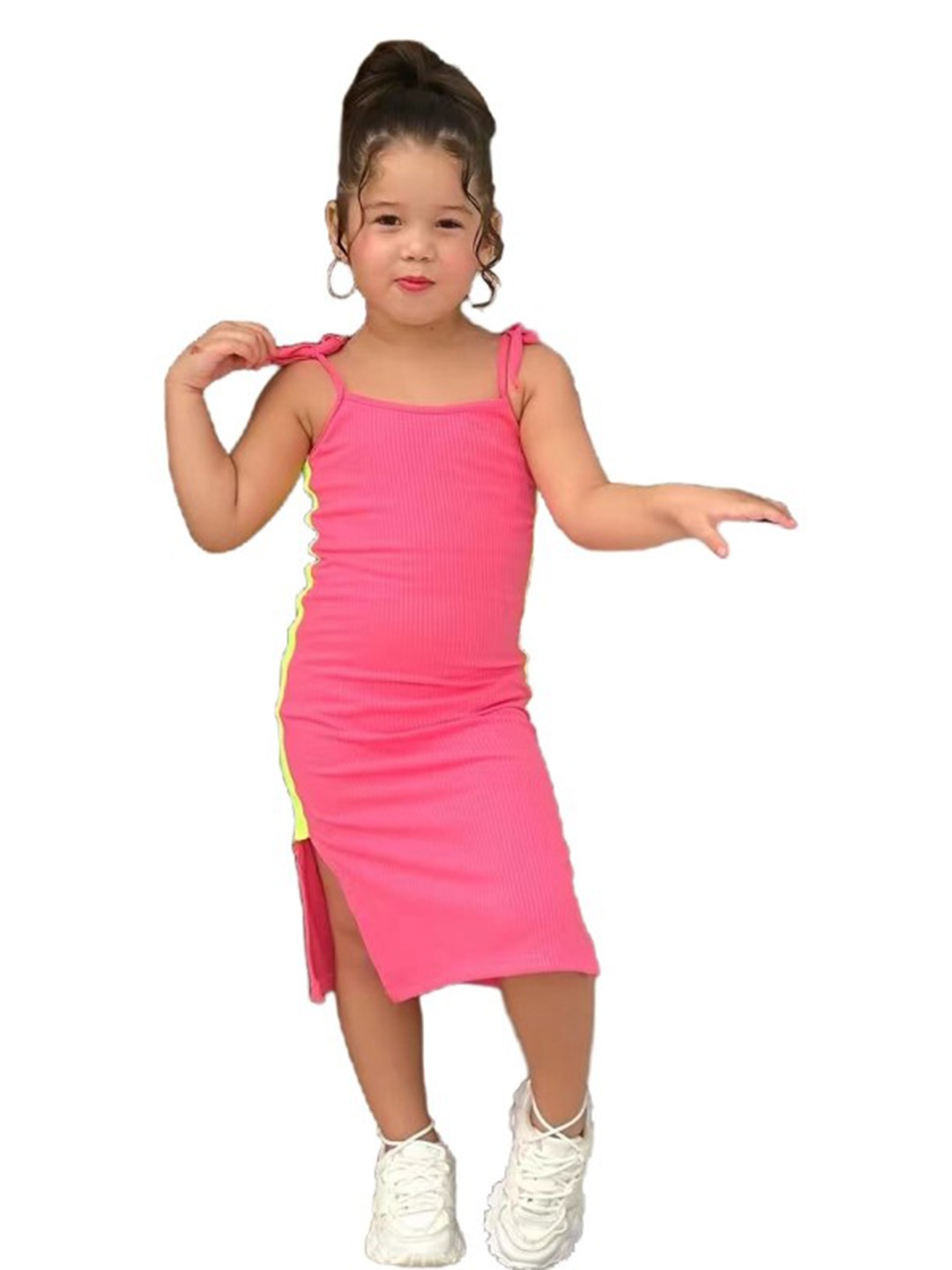 

StyleCast x Revolte Girls Shoulder Straps Bodycon Dress, Pink