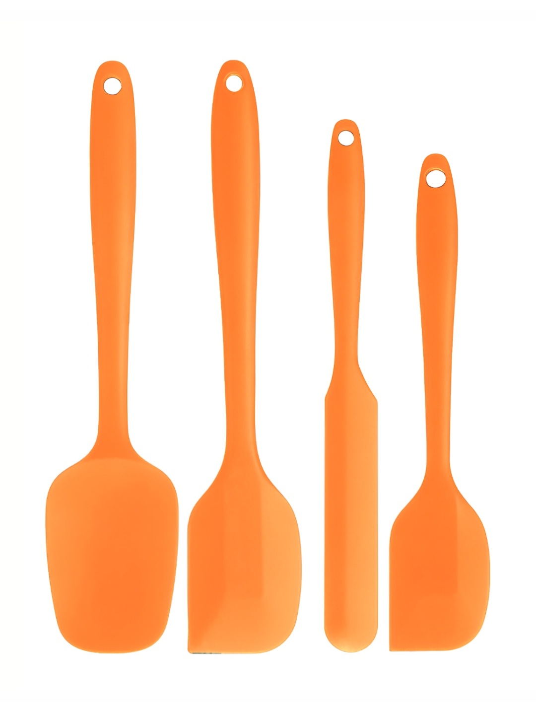 

P-Plus International Orange-colored 4 Pieces Non-Stick Silicone Spatula Set