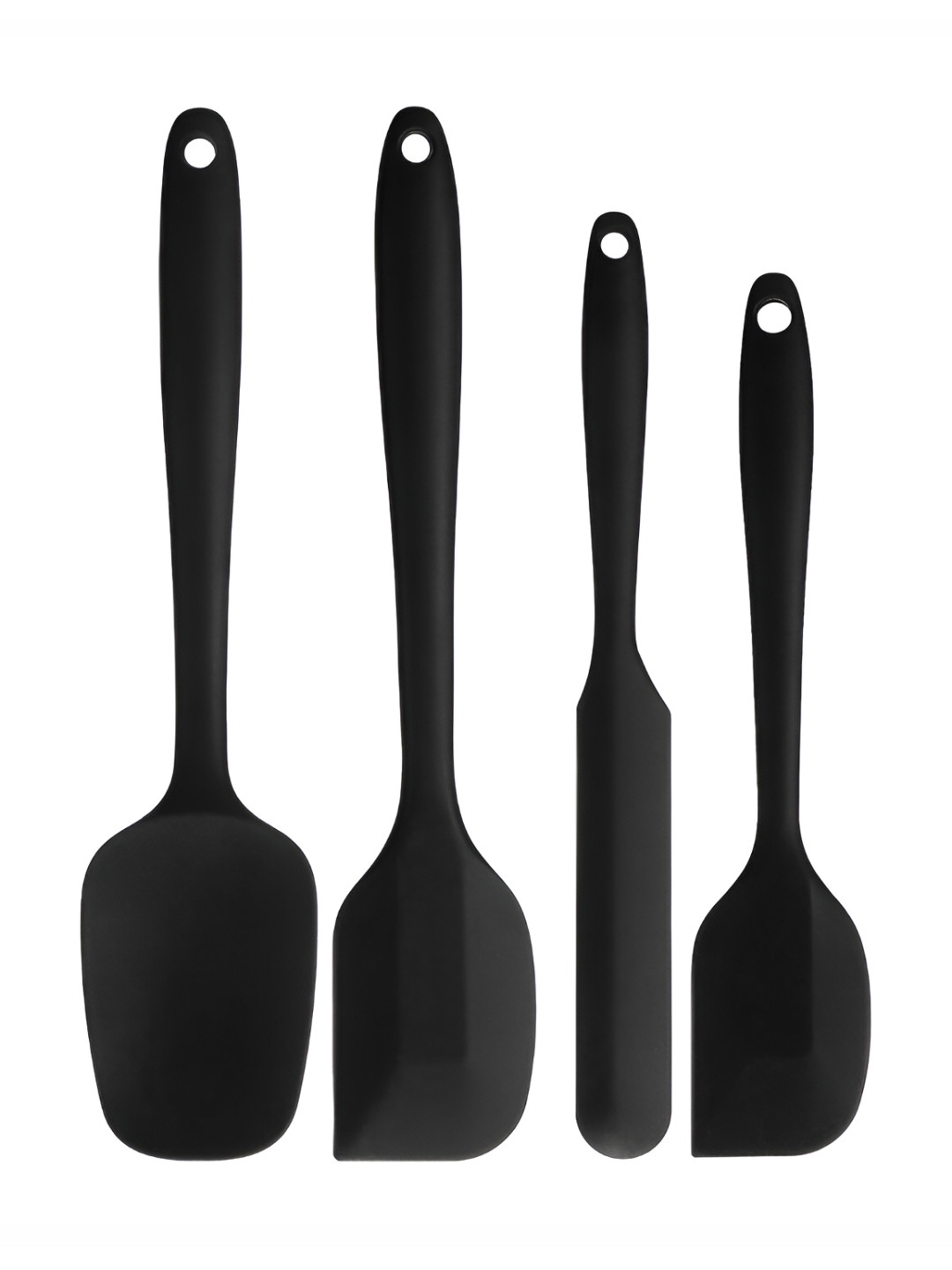 

P-Plus International Black 4-pcs Non-Stick Kitchen Spatula Set