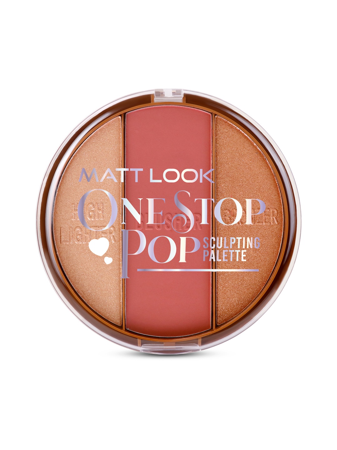 

MATTLOOK One Stop Pop Sculpting Palette - Glam Glowy, Multi
