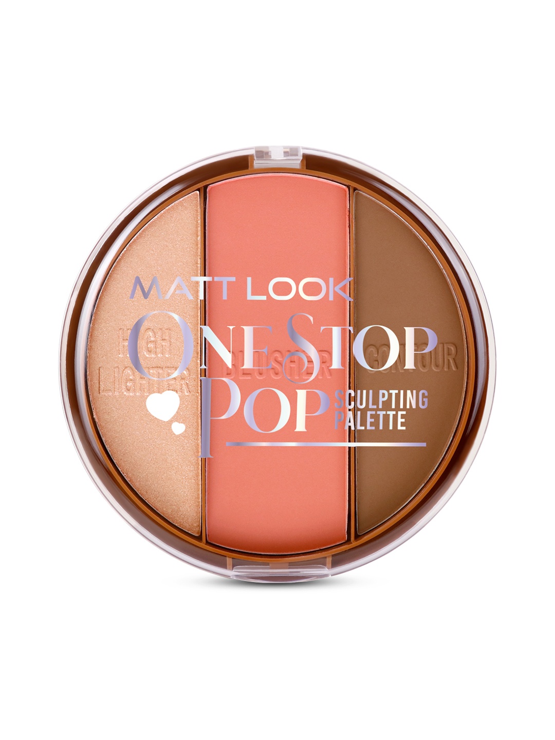 

MATTLOOK One Stop Pop Sculpting Palette - Mid Bloom, Brown