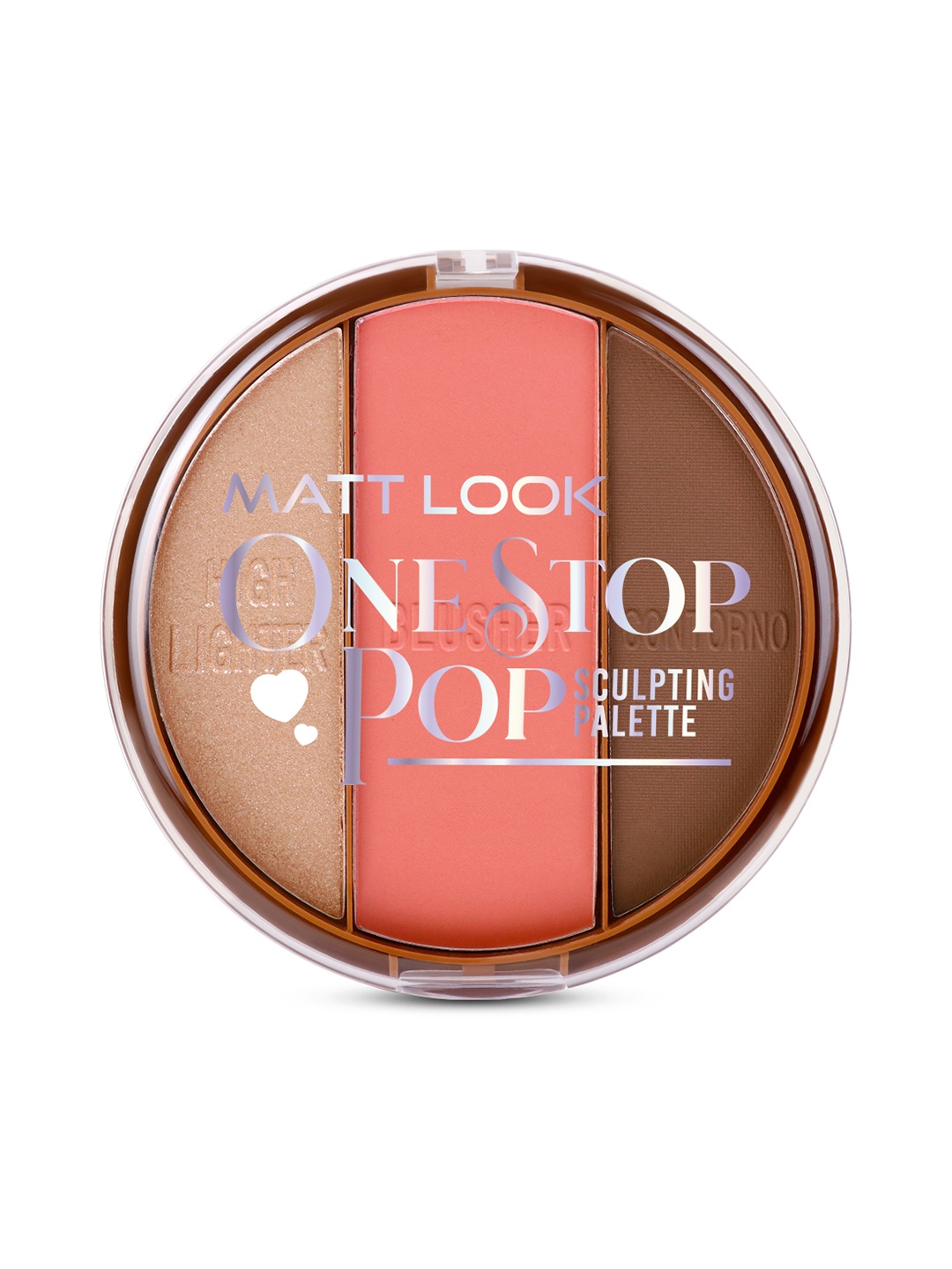 

MATTLOOK One Stop Pop Sculpting Palette - 25.2 gm -Daily Daisy, Brown