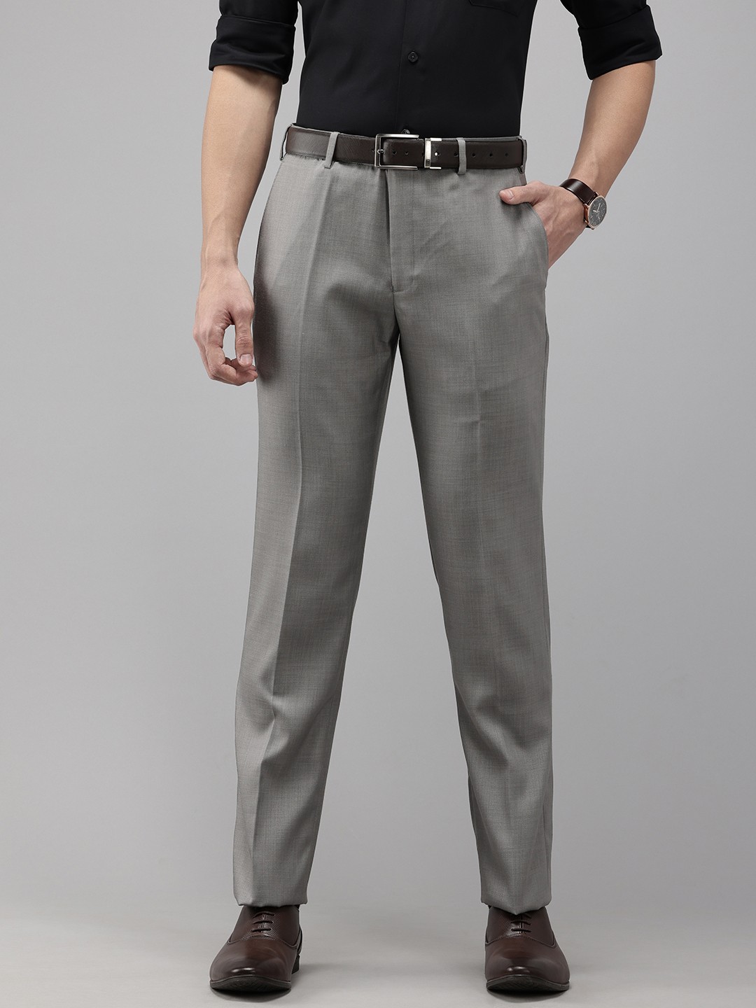 

Park Avenue Men Formal Trousers, Grey