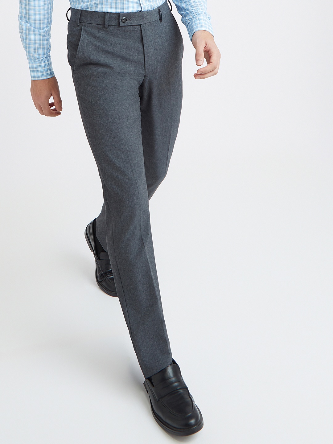 

Park Avenue Men Formal Trousers, Charcoal