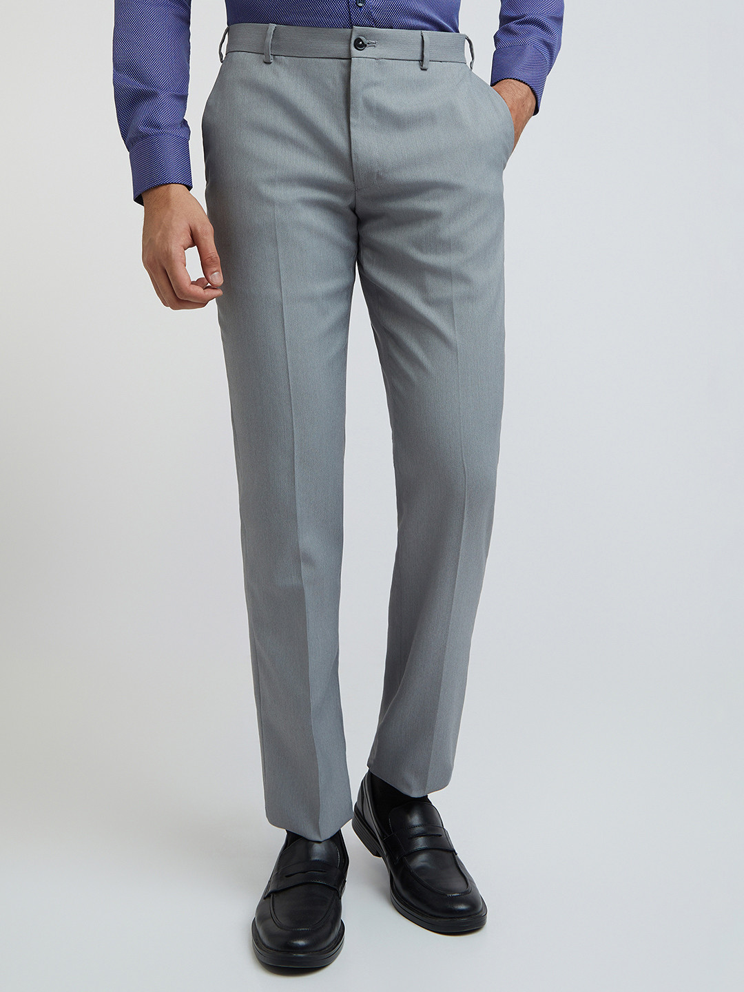 

Park Avenue Men Formal Trousers, Grey