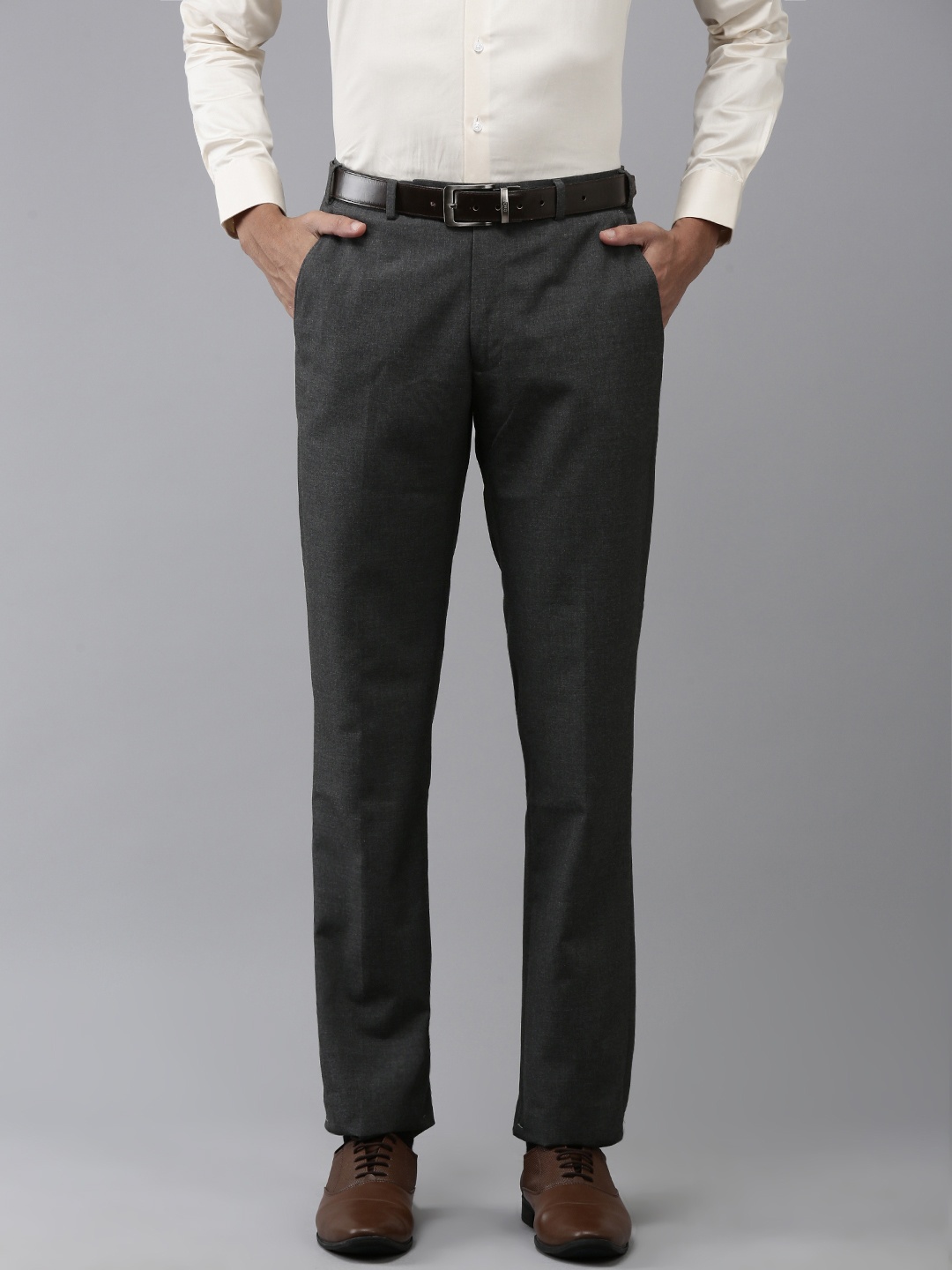 

Park Avenue Men Formal Trousers, Charcoal