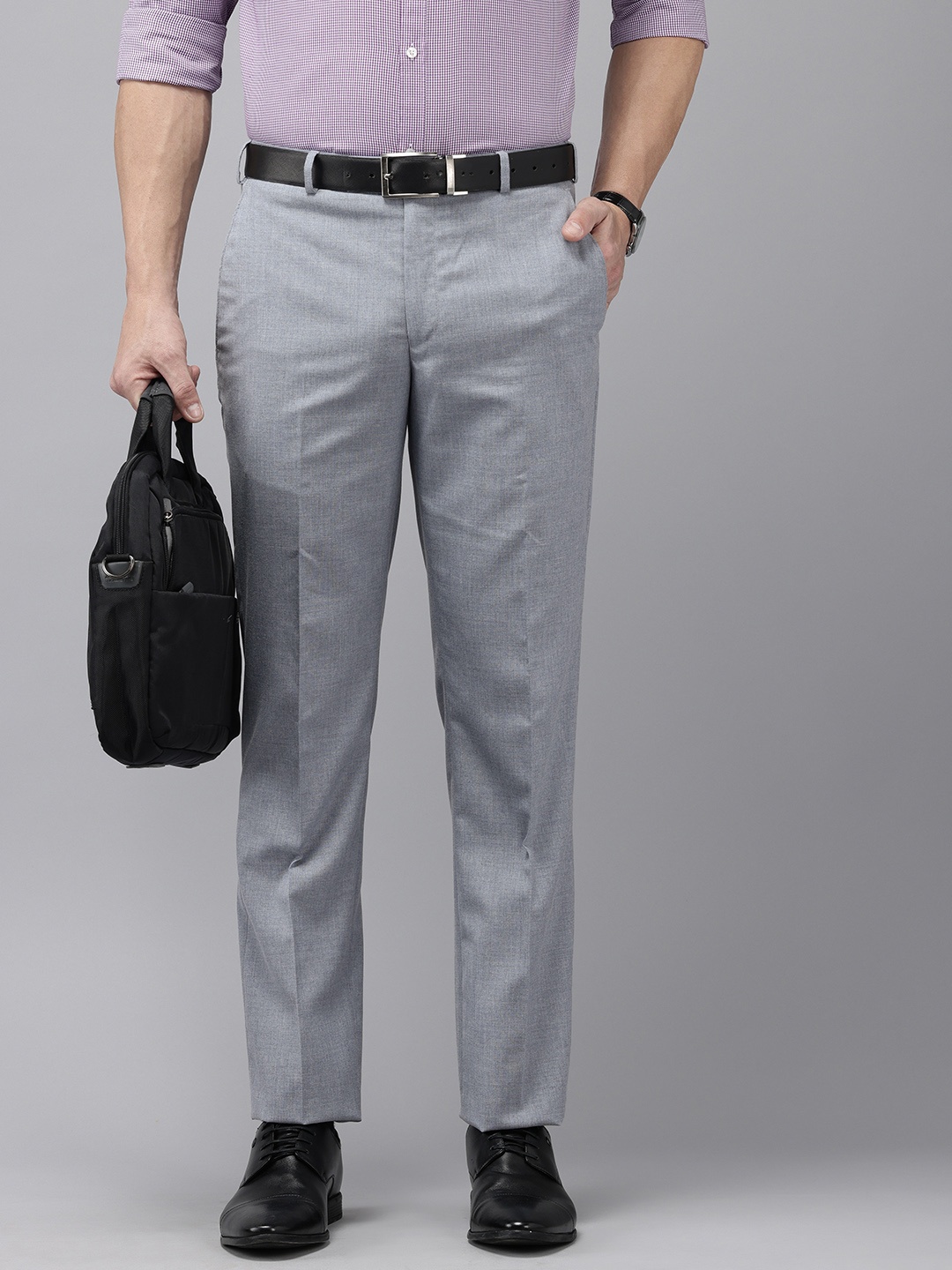 

Park Avenue Men Formal Trousers, Blue