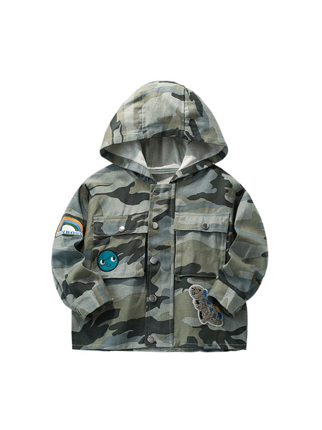 

StyleCast x Revolte Boys Camouflage Lightweight Puffer Jacket, Green