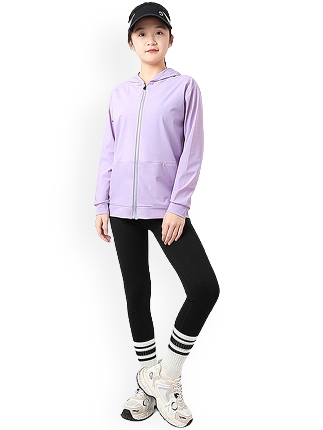

StyleCast x Revolte Girls Longline Outdoor Tailored Jacket, Purple
