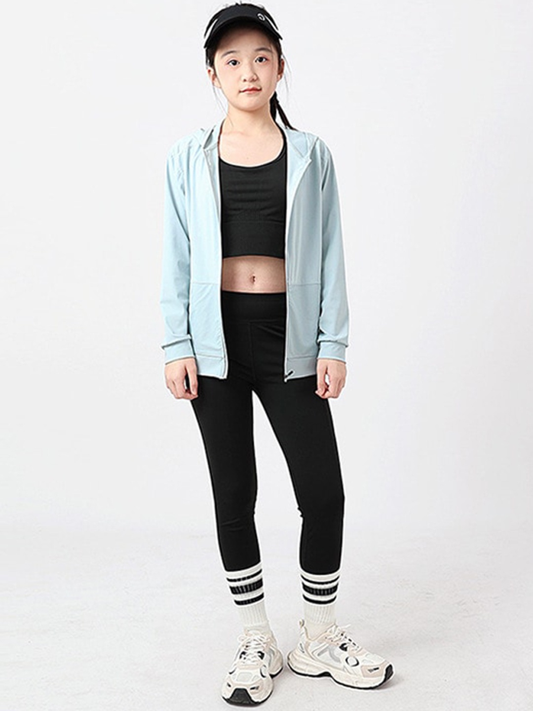 

StyleCast x Revolte Girls Hooded Bomber Jacket, Blue