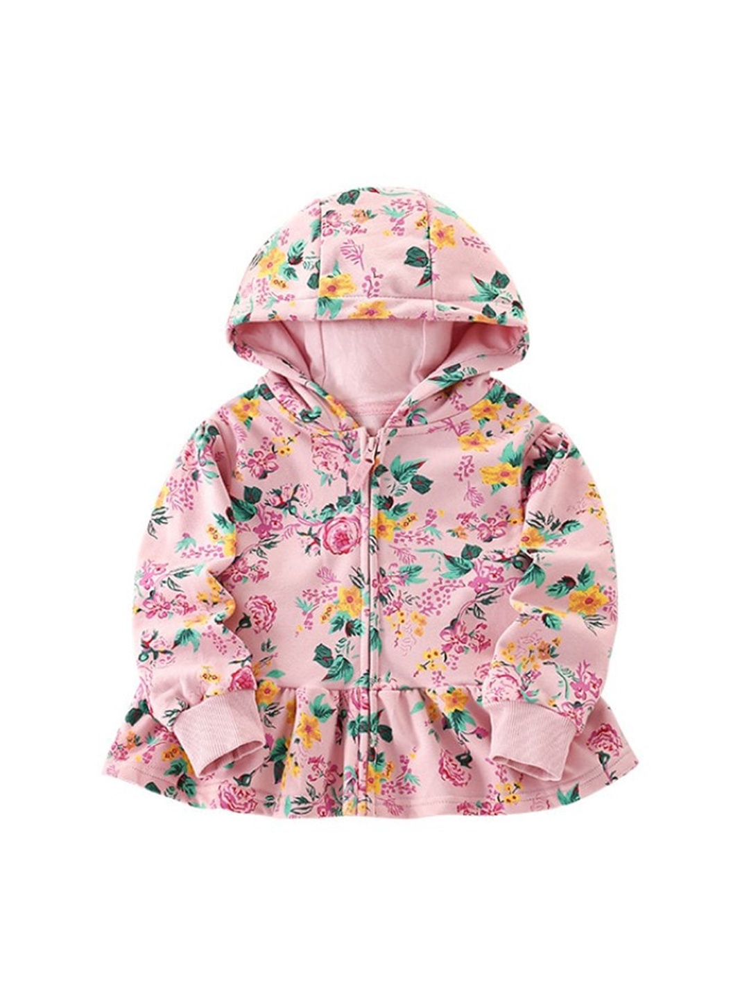 

StyleCast x Revolte Girls Floral Lightweight Outdoor Puffer Jacket, Pink