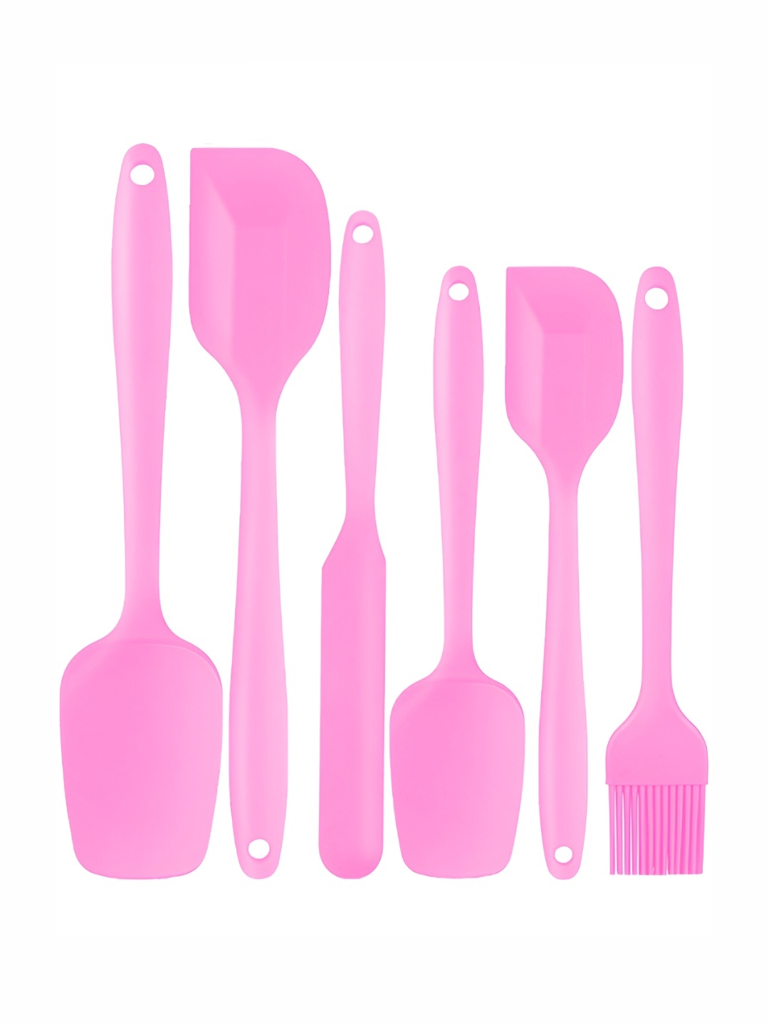 

P-Plus International 6-pcs Pink Non-Stick Silicone Kitchen Spatula Set