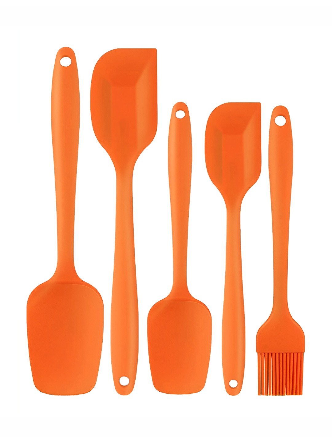 

P-Plus International Orange 5 Pieces Non-Stick Kitchen Spatula Set