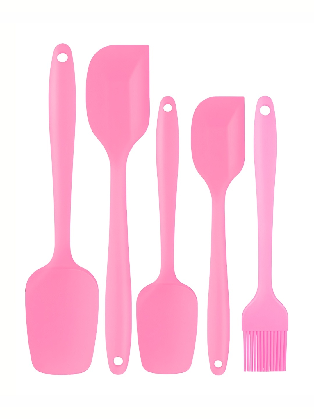 

P-Plus International Pink 5 Pieces Non-Stick Silicone Kitchen Spatula Set