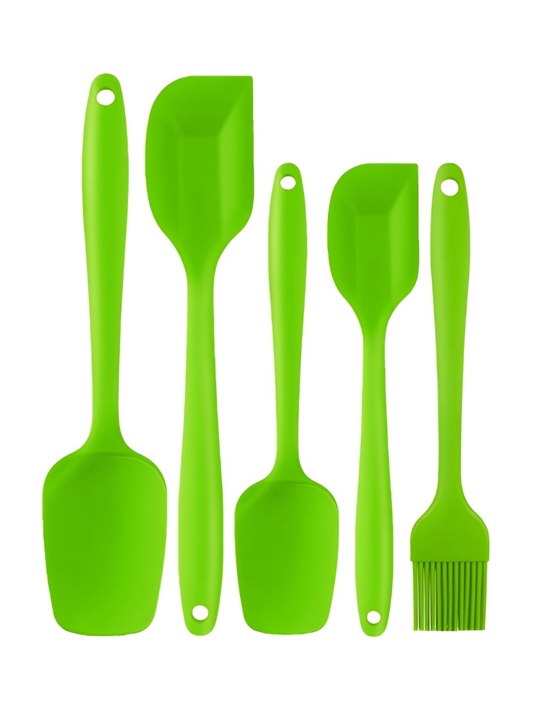 

P-Plus International Green 5 Pieces Non-Stick Silicone Kitchen Spatula Set