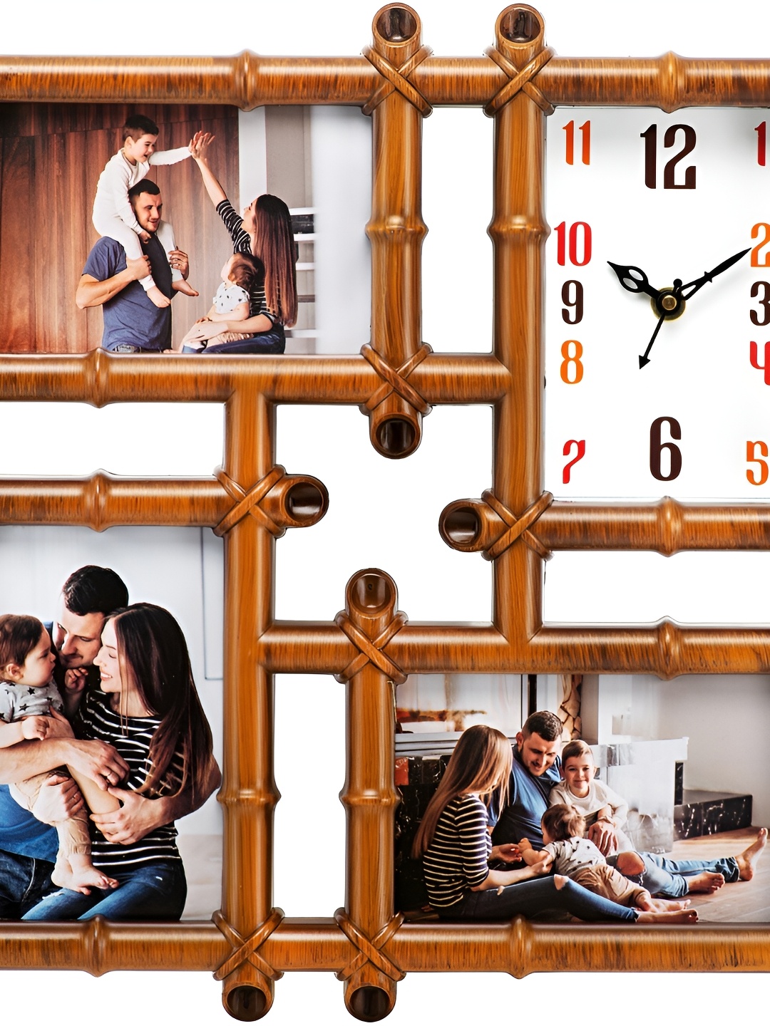 

Attractionz Beige Analogue Square Wall Clock