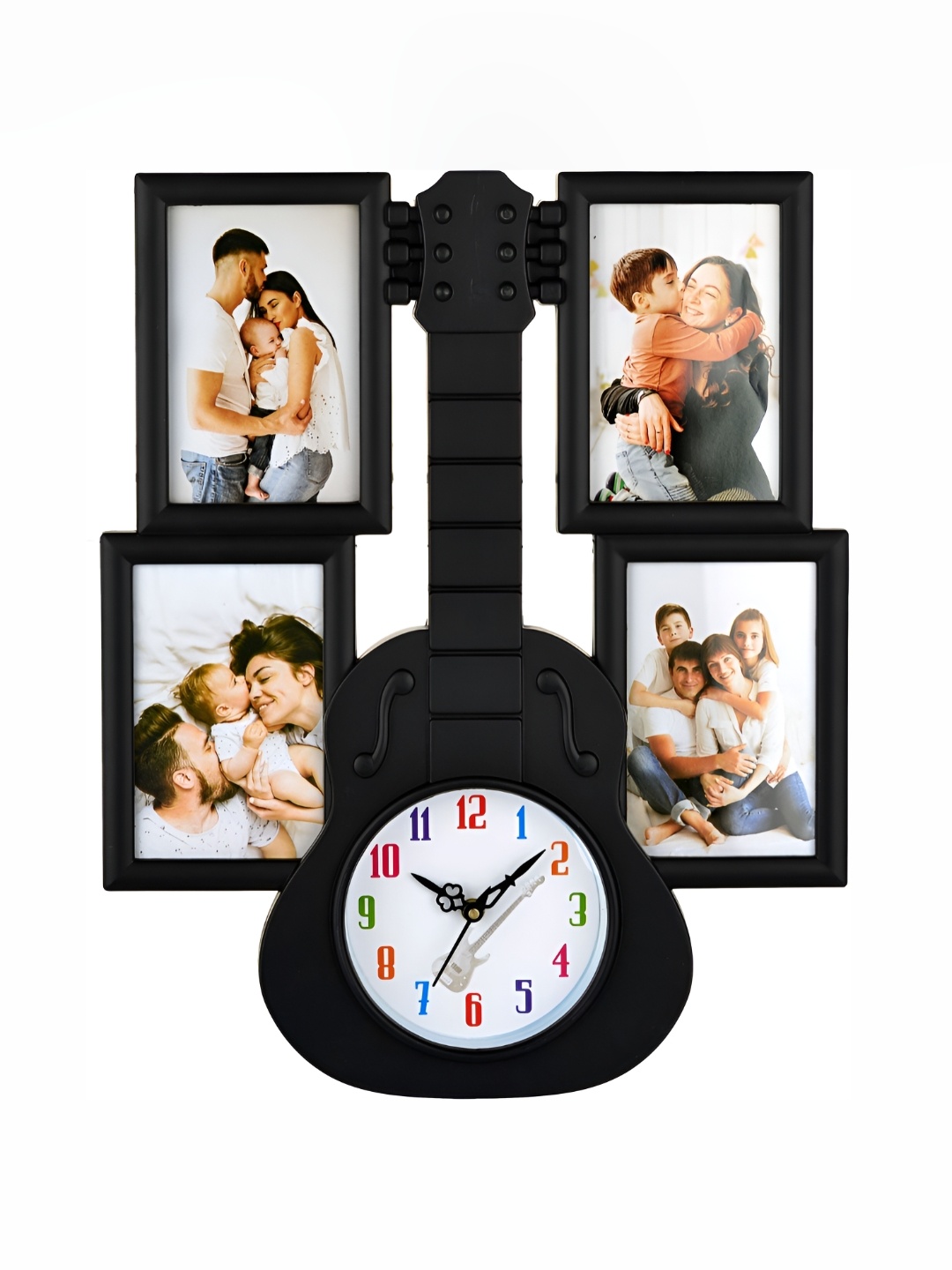 

Attractionz Black and White Textured Contemporary Analogue Wall Clock