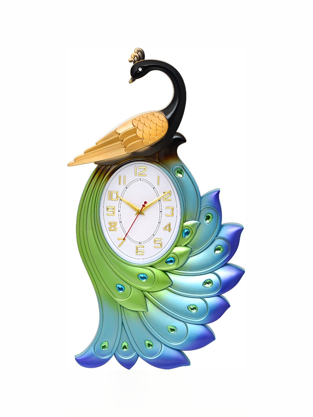 

Attractionz Blue and White Textured Contemporary Analogue Wall Clock