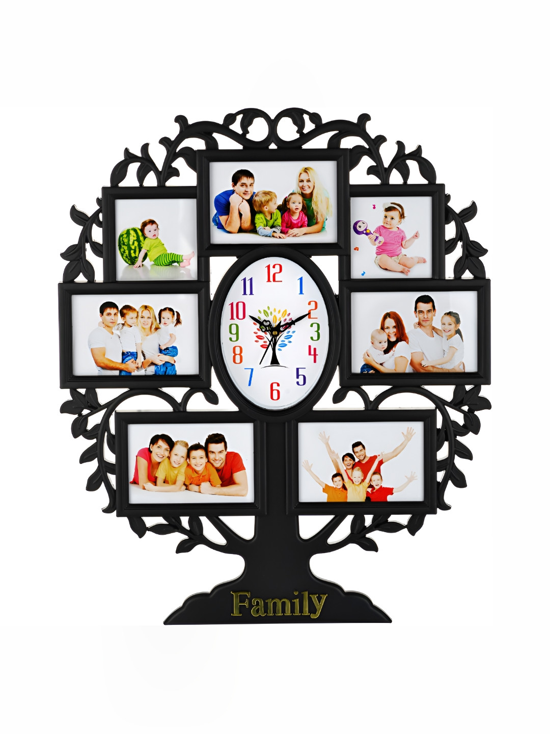 

Attractionz Black Oval Shaped Analogue Wall Clock