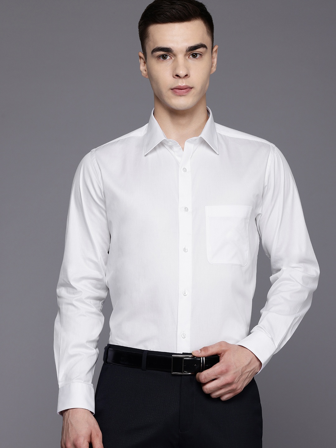 

Raymond Pure Cotton Formal Shirt, White